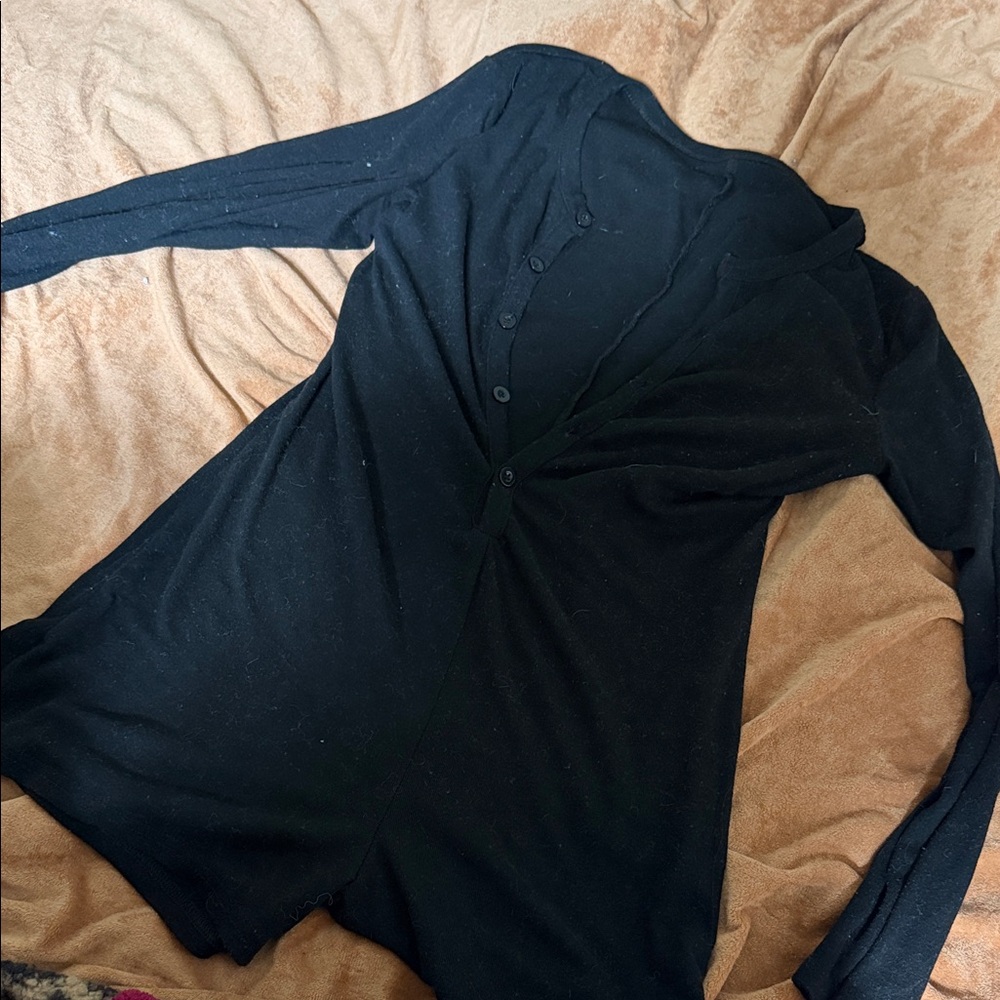 Black Long Sleeve Cardigan